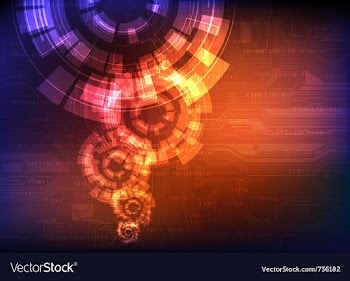 Futuristic background vector image