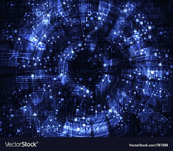 Futuristic background vector image