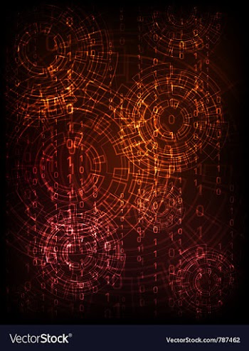 Futuristic background vector image