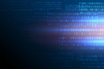 Futuristic binary code numbers digital data  background Free Vector