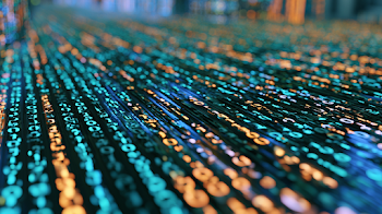 Futuristic Binary Code Stream