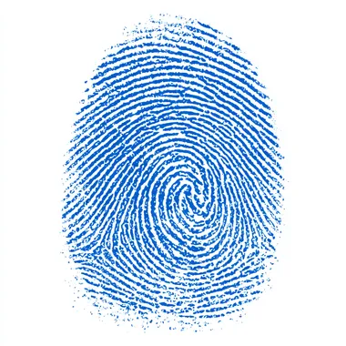 Futuristic Biometric Fingerprint Symbol Futuristic Biometric Fingerprint Symbol