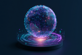 Futuristic Decentralized Internet Network Concept