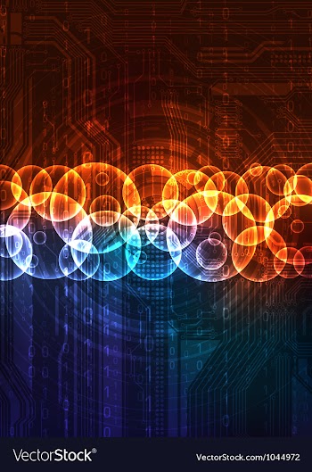 Futuristic design background vector image