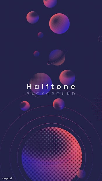 Futuristic halftone design | Free stock vector - 679758