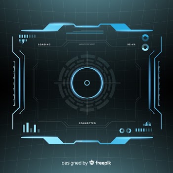 Futuristic hud interface with gradient style
