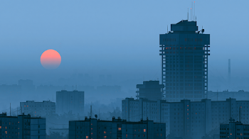 Futuristic Landscape Inspired by Russian Brutalism