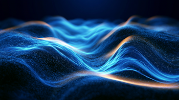 Futuristic Luminous Waveforms