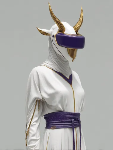 Futuristic Nefertari-Inspired Virtual Reality Character Futuristic Nefertari-Inspired Virtual Reality Character