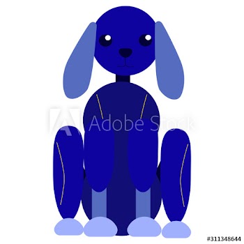 Futuristic robotic animal character