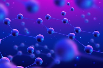 Futuristic science lab background Free Vector