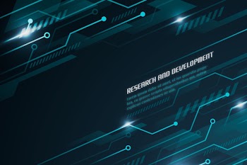 Futuristic technology background with circuits Free Vector