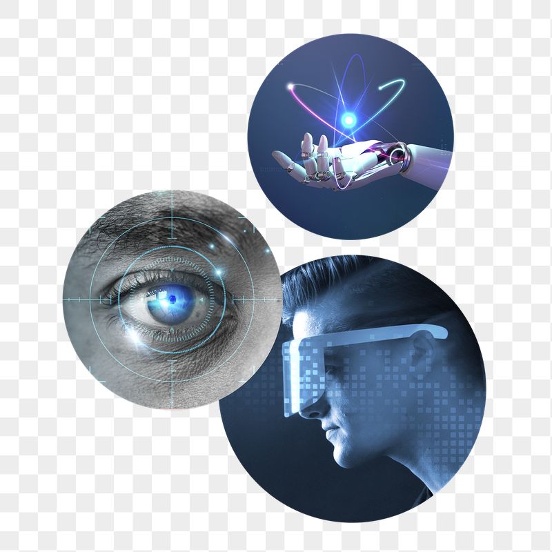 Futuristic technology png badge sticker, | Free PNG - rawpixel