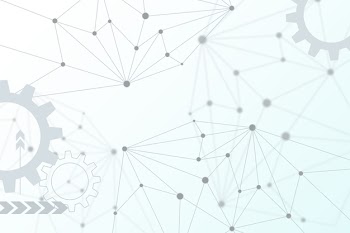 Futuristic white technology background Free Vector
