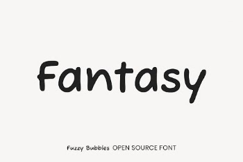Fuzzy Bubbles open source font | Free Font Add-on - rawpixel