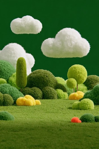 Fuzzy Handcrafted World with Stylized Nature