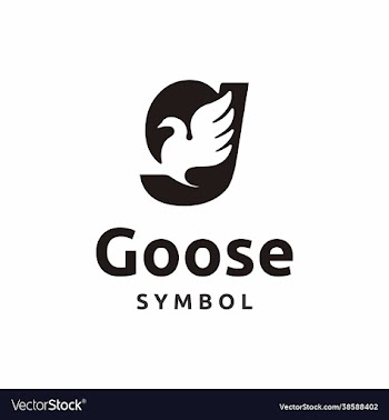 g initial letter goose logo icon