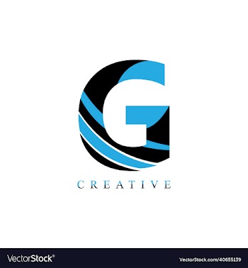 g letter logo design letter logo design template