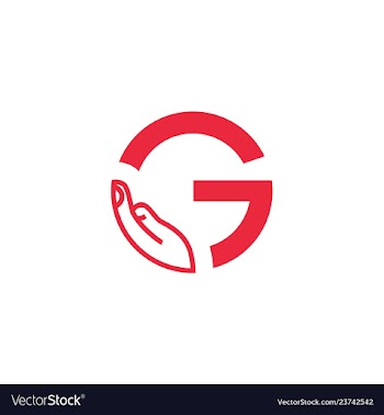 G letter logo with hand vector image