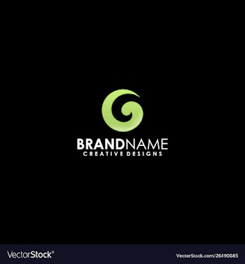 G navel point logo vector image