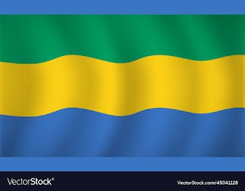 gabon flag background