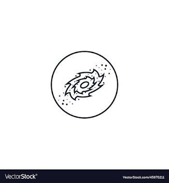 galaxy creative icon line from space exploration