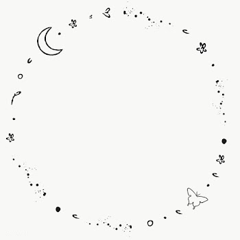 Galaxy decorated minimal line art frame transparent png | Free  transparent png - 2265117