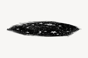 Galaxy hole doodle collage element | Free Photo - rawpixel