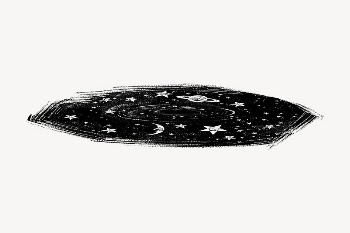 Galaxy hole doodle collage element | Free PSD - rawpixel