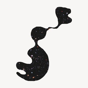 Galaxy organic shape collage element | Free Photo - rawpixel