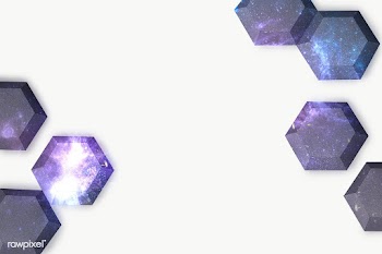 Galaxy paper craft hexagon patterned template | Free  transparent png - 2349209