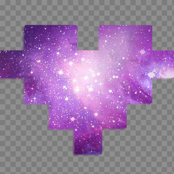 Galaxy PNG Corazon Heart by YselleSwiftie on DeviantArt