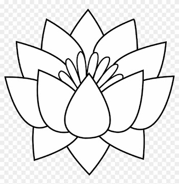 Gallery Flower Line Drawing Clip Art Free, - Lotus Flower Line Drawing