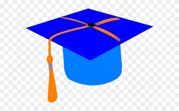 Gallery For > Orange Graduation Cap Clipart - Blue And Orange Graduation Hat