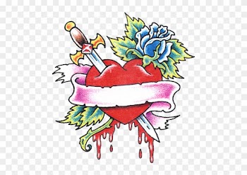 Gallery For Hearts And Roses Tattoos - Rose And Heart Tattoo Designs