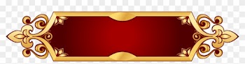 Gallery Of Golden Banner Transparent Background Png - Red Gold Banner Png