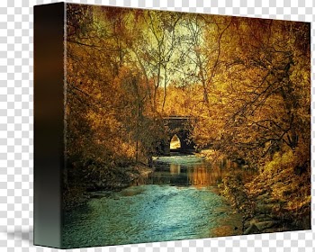 Gallery wrap Painting Frames Autumn Canvas, golden glow transparent background PNG clipart