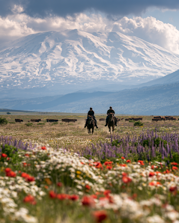 Galloping Through Spring: Horsemen in the Golan Heights