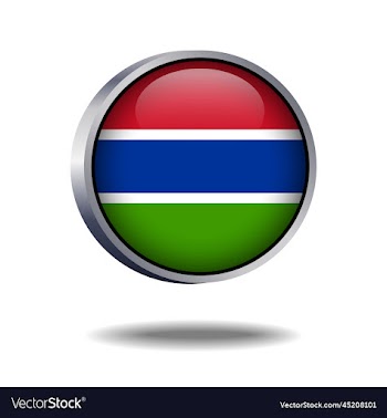 gambia flag button