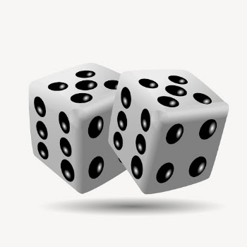 Gambling dice clipart, collage element | Free PSD - rawpixel