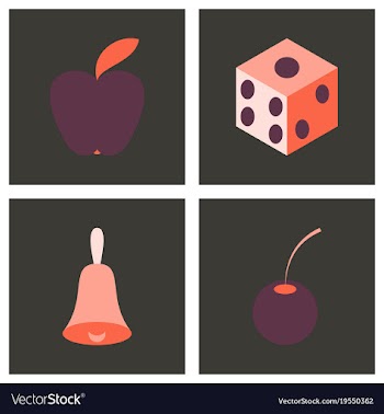 Gambling icons set card and casino poker game vector image