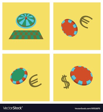 Gambling icons set card and casino poker game vector image