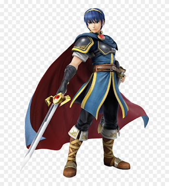 Game Character Drawing - Super Smash Bros Wii U Marth, HD Png ...