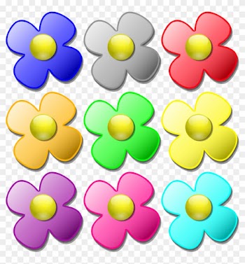 Game Marbles Flowers Medium 600pixel Clipart, Vector - Colorful Flower Pattern Shower Curtain