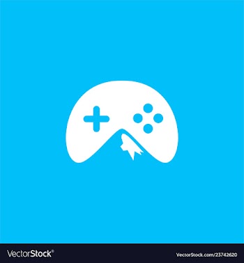 Game mountain icon logo vector image