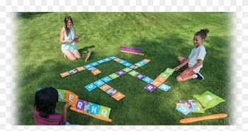 Game To Play With Kids - Twist Time Word Scramble, Multiple Lawn Game Set