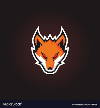 gamer logo mascot angry fox head design