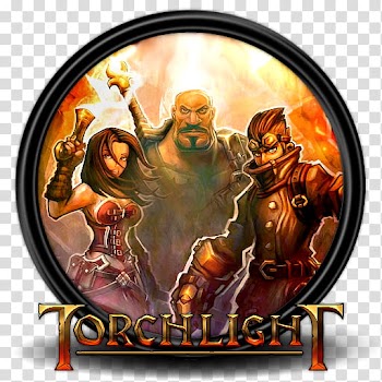 Games , black framed Torchlight transparent background PNG clipart