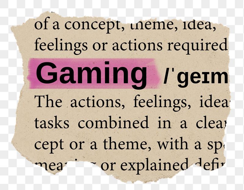 Gaming png word sticker, torn | Free PNG - rawpixel