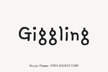 Gamja Flower open source font | Free Font Add-on - rawpixel